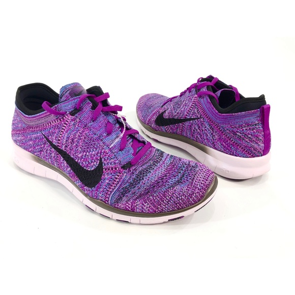 Nike Shoes - Nike Free TR Flyknit Vivid Purple Training Shoes